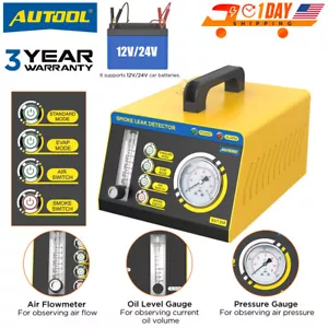 12V/24V EVAP Smoke Machine Auto Leak Detector Vacuum Fuel Pipe System Tester Kit - Bild 1 von 18