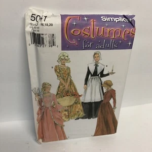 Simplicity Size 16-18-20 UNCUT Women's COLONIAL DRESS APRON 5041 Sewing Pattern - Picture 1 of 2