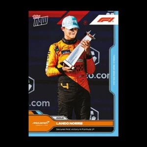 2024 Topps Now F1 LANDO NORRIS #12 First Victory In Formula One McLaren #/9343 - Picture 1 of 2