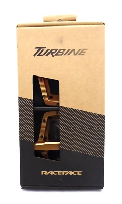Race Face Turbine Platform MTB Mountain Bike Pedals - Kash Money Bronze - Image 1 of 2