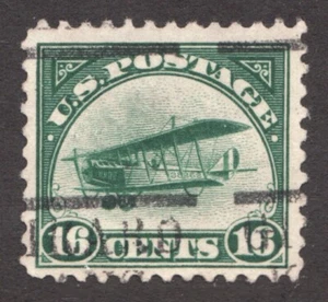 1919 United States Sc# C2 airmail - 16¢ Curtiss Jenny - Used Cv$35 - Picture 1 of 1