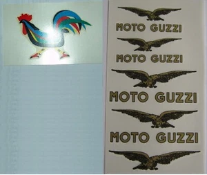 KIT DECALCOMANIE A SECCO MOTO GUZZI GALLETTO 160 192 - Picture 1 of 1
