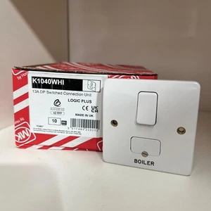 MK Logic Plus - K1040 WHI BO - 13a Switched Fused Connection Unit Engraved ' BO' - Picture 1 of 1
