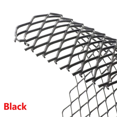 40inx13in Front Intake Grille Aluminium Rhombus Net Mesh Car Racing Grill Black - Image 1 of 4