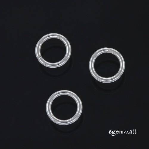Sterling Silver Open Jump Ring Light 4mm Pack of 100