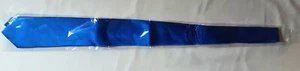 Umo Lorenzo Blue 100% Silk Necktie Handmade New In Plastic W/Tag - Picture 1 of 9