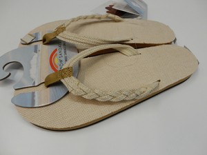 rainbow hemp sandals