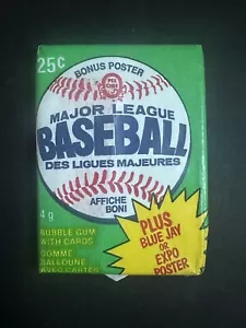 1981 O-Pee-Chee OPC Baseball Wax Pack Sealed Unopened Possible Tim Raines Rookie - Picture 1 of 5
