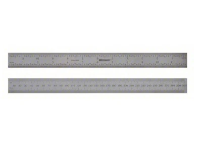 (1) WESTWARD 12" Rigid Machinist Ruler Inch/Metric Stainless Steel - Image 1 of 2