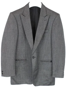 Unbranded Blazer Men M Single Breasted Wool Blend Pattern 1 Button - Picture 1 of 7