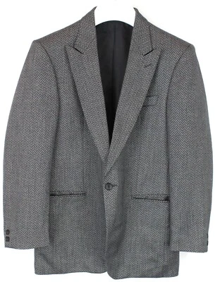 Unbranded Blazer Men M Single Breasted Wool Blend Pattern 1 Button - Image 1 of 4