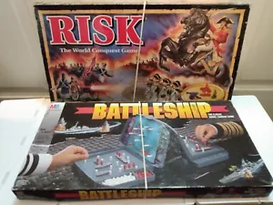 Giochi da tavolo completi vintage 1993 Risk & 1996 Battleship - vedi foto/descrizione - Foto 1 di 23