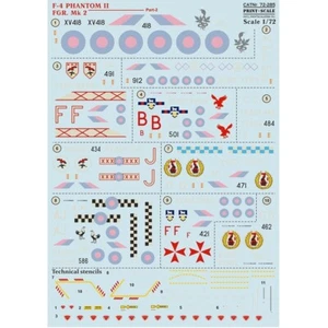 Print Scale 72-285 Waterslide Decal for airplane 1:72 F-4 Phantom FGR.Mk 2 Part2 - Bild 1 von 12