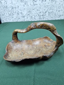 Handgeschnitzte Wurzelholz Baum Wurzel Schale Korb mit Griff - 10x5x6" - Bild 1 von 6