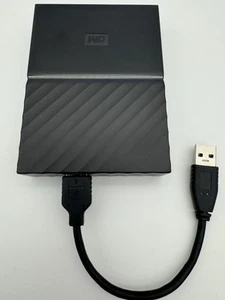 Western Digital 4TB My Passport External Hard Drive WDBYFT0040BBK-0A, Tested - Photo 1/8