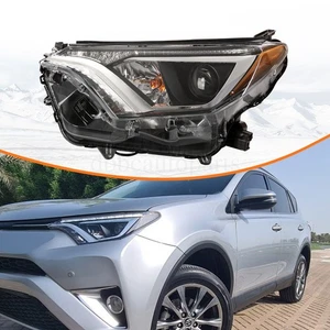 Halogen Projector Headlight Headlamp Left Side LH For Toyota Rav4 2016 2017 2018 - Picture 1 of 5