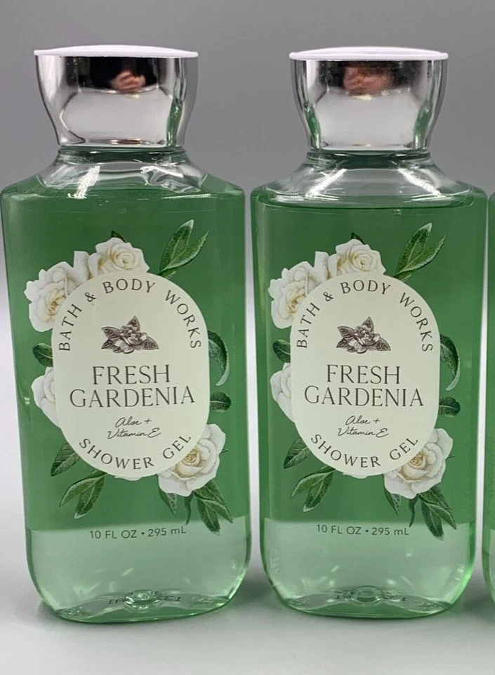 Bath & Body Works Fresh Gardenia Shower Gel Cashmere Musk  10 floz Set of 2 #607 - Image 1 of 1