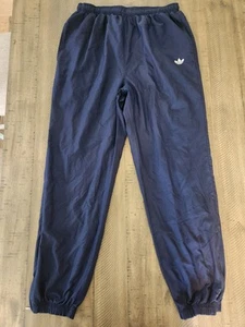 Pantalones de chándal Y2K Adidas azul marino para hombre L ligeros forrados de malla holgados de colección relajados - Imagen 1 de 9