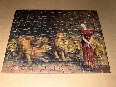 Vintage Tuco Miniature Picture Puzzle Complete Name (Daniel In The Lion’s Den ) - Image 1 of 4