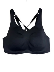 Sujetador Brooks Sport Dare con aros soporte moldeado Razorback Run negro 44D nuevo con etiquetas - Imagen 1 de 7