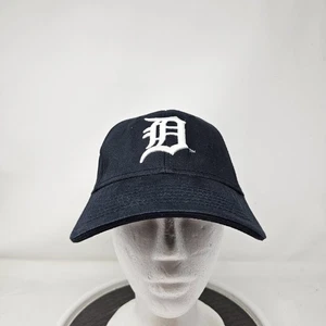 Gorra gorra con correa trasera de los Tigres de Detroit azul marino blanco MLB béisbol Comerica Bank para hombre - Imagen 1 de 7