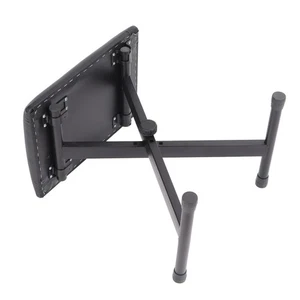 Tattoo Stool Chair PU Leather Adjustable Foldable Space Saving Backless Fold 3CS - Picture 1 of 12