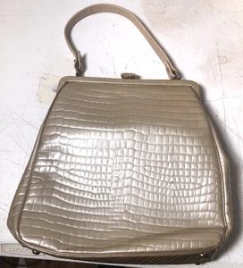 Vintage La Princesse Purse Clutch Handbag Gold Lizard Frame Bag 11” - Picture 1 of 7