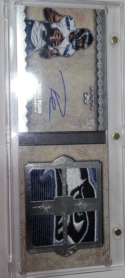 2012 Topps Five Star - Futures hof Autographed  Russell Wilson awesome patch RC! - Image 1 of 1