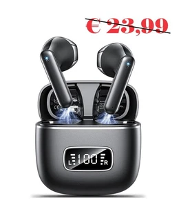 Cuffie Bluetooth, Auricolari Bluetooth 5.3 con 4 Mic, Cuffie Wireless In-ear  - Foto 1 di 7