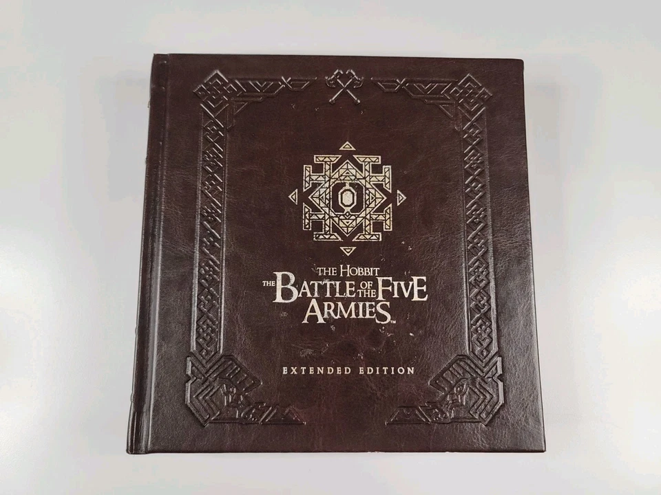 The Hobbit: The Battle of Five Armies Middle-Earth Limited Ed Book (Blu-ray) VG Foto 1 de 4