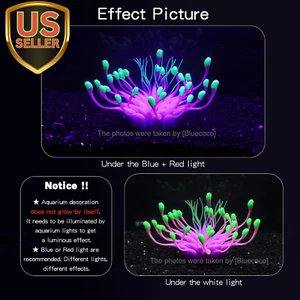 Soft Silica Gel Moves Naturally with Water Flow, Aquarium Decorations Glow in... - Picture 1 of 6