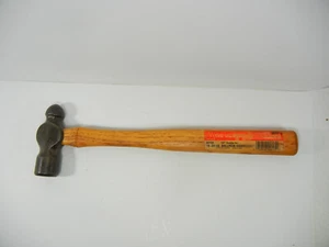 Vintage Machinist 16oz Plumb Ball peen Blacksmith hammer NOS hickory handle H101 - Picture 1 of 19