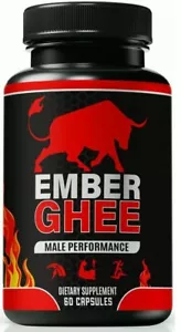 Ember Ghee ed Pills for Men EmberGhee Advanced Male Health Capsules 60ct - Picture 1 of 4