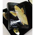 Zippo Rising Carp Koi Gold Inside Makie Lacquerware Gorgeous Etching New 202401Y