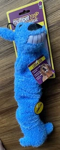 Multipet Loofa Bungee Scrunchy Blue  Dog Toy, 12" - Picture 1 of 1
