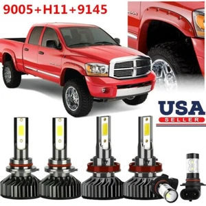 Faro antiniebla LED para Dodge Ram 1500 2500 3500 4500 5500 2009-2018 6X - Imagen 1 de 11