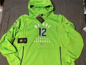 NIKE SEATTLE SEAHAWKS ON FILED THERMA FIT HOODIE SIZE L MEN NWT $125.00 - Picture 1 of 5