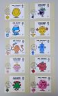 2016  Mr Men and Little Miss set of 10 PHQ Postcards USED First Day Front