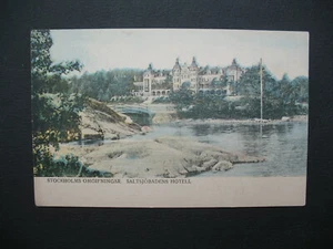 Suede Stockholms Omgifningar Saltsjöbadens Hotell , Sweden Post Card .... voir - Picture 1 of 2
