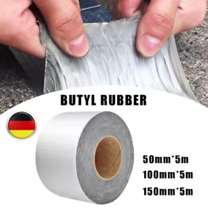 50-150mm*5m starkes wasserdichtes Klebeband Butyl Seal Gummi Aluminiumfolienband - Bild 1 von 13
