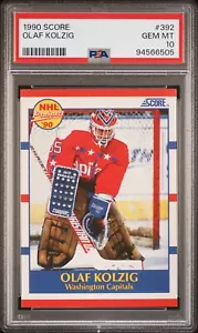 1990-91 Score #392 Olaf Kolzig - PSA 10 MINT - ROOKIE - Picture 1 of 1