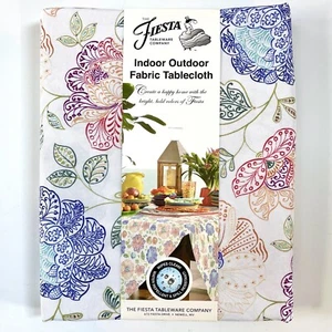 Fiesta Indoor Outdoor Stoff Tischdecke 60x102 länglich - jakobinischer Blumenumriss - Bild 1 von 6