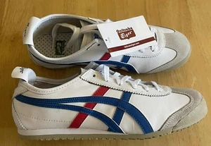 Asics Onitsuka Tiger Mexico 66 Men’s Us7 White Blue Red Leather DL408 Sneakers - Picture 1 of 5