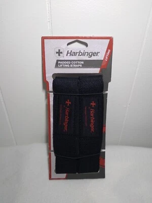 Correas de levantamiento de pesas acolchadas Harbinger 21300 negras 21" L X 1,5" algodón - NUEVAS Foto 1 de 4