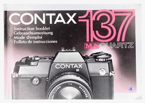  Contax 137 MA Quartz Instruction Book - Picture 1 of 2