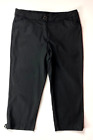 Pants Size 12 Capri Counterparts Black Cotton Blend Workwear Casual Wear