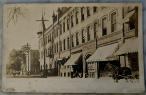 Clayton Opera House Weston WV Photo Postcard Weston Fuel & Light Co Store Fronts - Picture 1 of 2