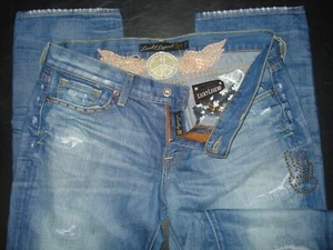 "Zoe Straight"" 12/31 vaqueros bordados de la marca Lucky para mujer hechos en EE. UU. - Imagen 1 de 2