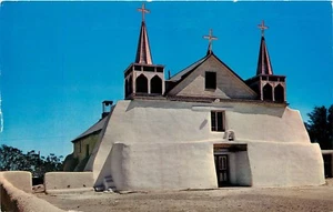 Isleta Mission Albuquerque New Mexico NM pm 1960 Postcard - Picture 1 of 2