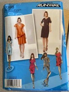 Vintage Simplicity Sewing Pattern 1798 – Misses’ Dress w Bodice, Sleeve & Drape - Picture 1 of 1